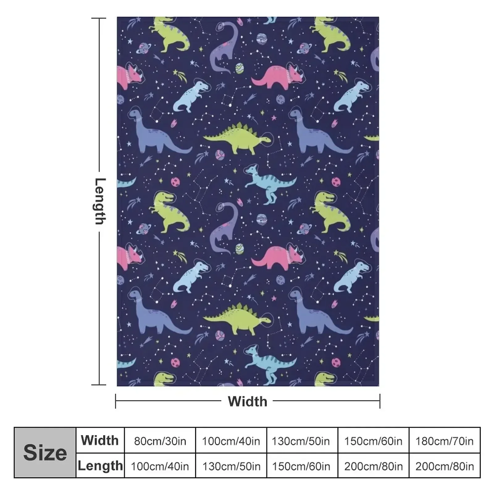 Space Dinosaurs in a Purple Sky Throw Blanket Sofa Throw Nap Summer Giant Sofa Blankets