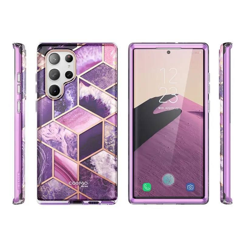 For Samsung Galaxy S23 Ultra Case 6.8“ (2023 Release) I-BLASON Cosmo Slim Stylish Protective Case with Built-in Screen Protector
