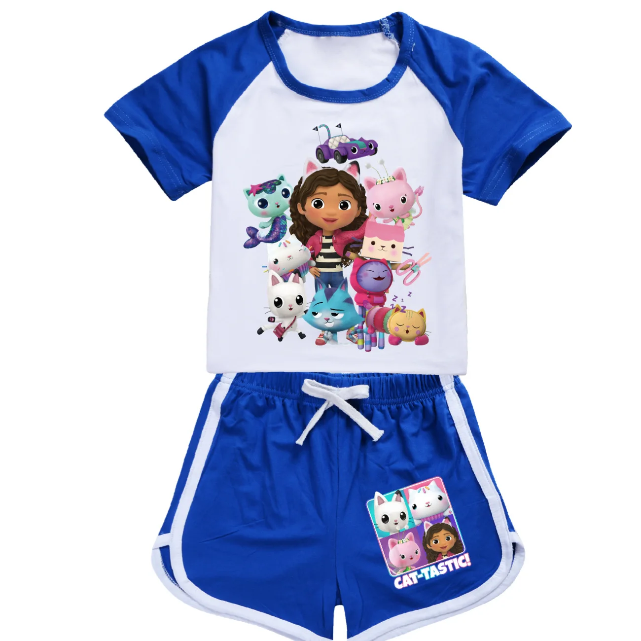 Boys Girl Clothes Gabbys Dollhouse Clothes Sets Gabby Cats Tops+Pants Sets New Kids Sport Clothing Children 2-15Years Pyjamas