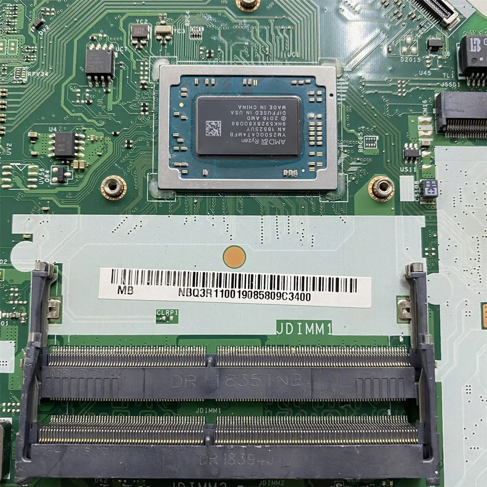 DH5JV LA-G021P placa-mãe para Acer Aspire A315-41 A315-42G laptop placa-mãe com R3 R5 CPU NBGYB11001 Radeon 530/560X GPU