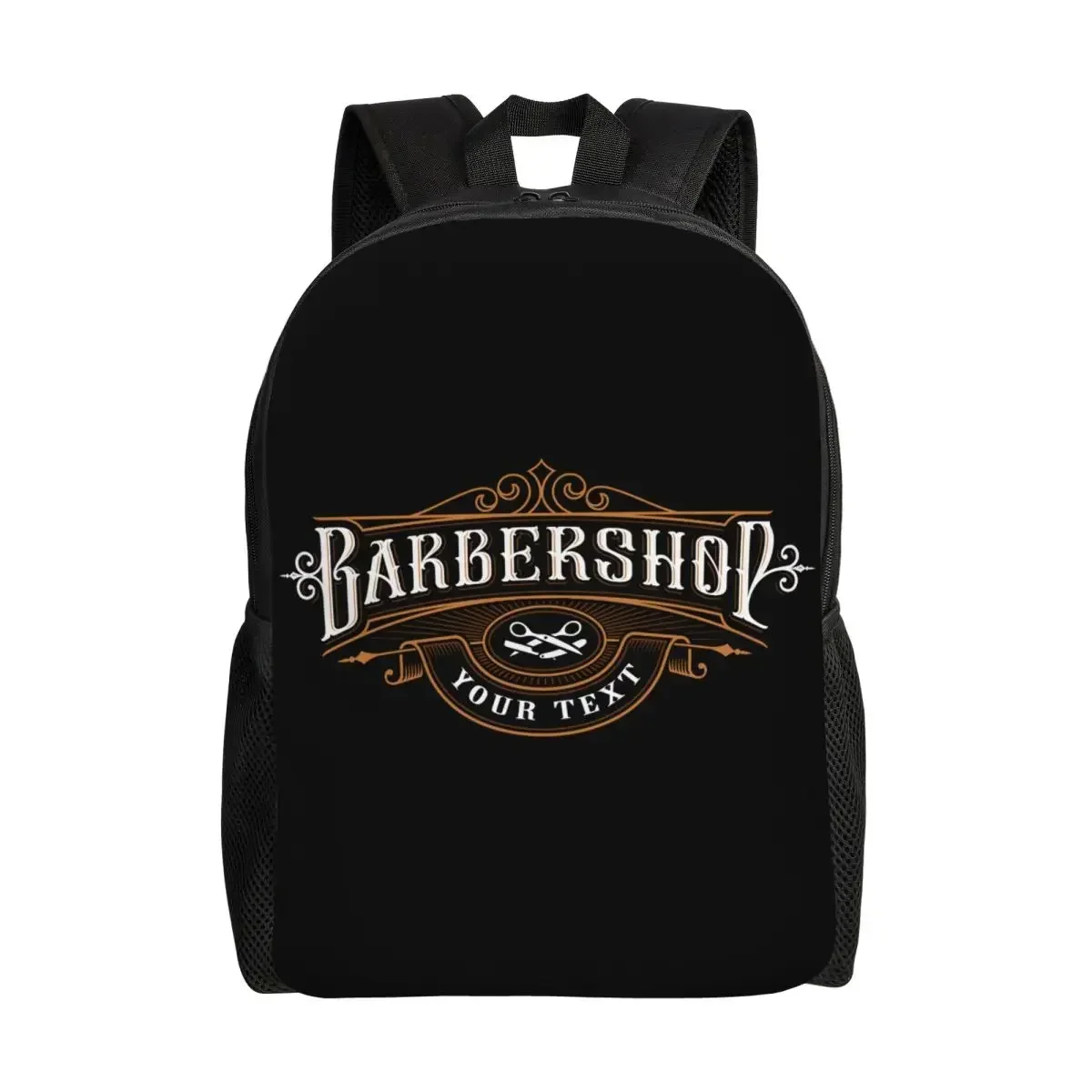 

Vintage Barber Shop Travel Backpack Women Men School Laptop Bookbag Barbershop College Student Daypack Bags