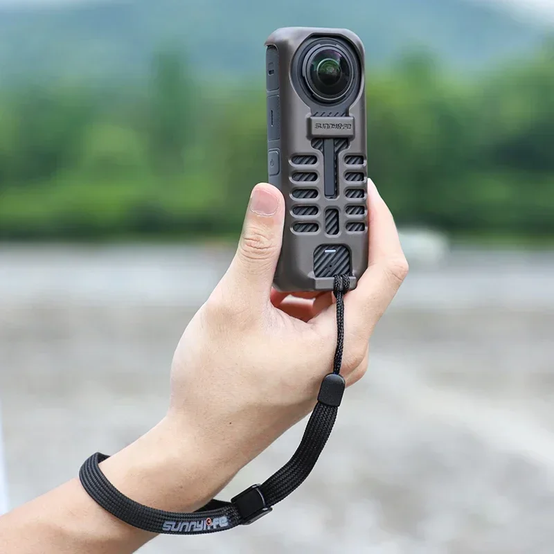 Coque de protection pour contrôle de température Insta360 Tage, étui en graphène, cadre anti-chute avec lanière, accessoires pour appareil photo Guardian