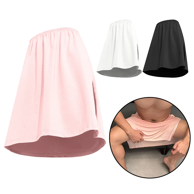 

Men Modal Summer Breathable Boxers Shorts House Sleep Loungewear Solid Color Comfortable Underwear Lightweight Skirts Briefs