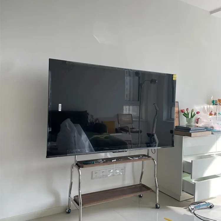 TV floor bracket removable stainless steel vertical wheelbarrow living room bedroom 43-75 inch universal hanger