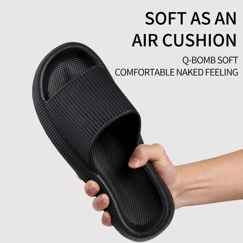 Slippers men wear thick-soled non-slip summer quarters bathroom shower Eva sandals