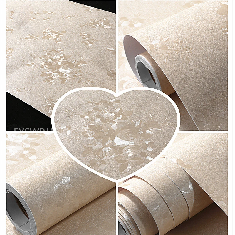 Thickened PVC Self-adhesive Wallpaper For Bedroom Living Room Dormitory Wall Film 10M Furniture Decoration Cartoon WallStickers