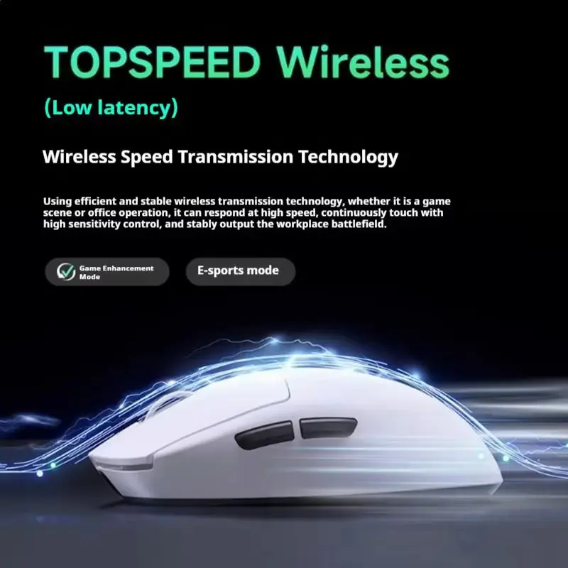 MCHOSE A7 Ultra Mouse Esports GamesTre modalità Pro Wireless Bluetooth PAW3395 Mouse da ufficio leggero per laptop Supporto Ergonomia