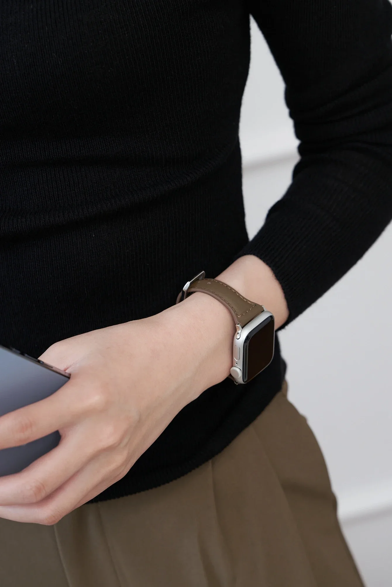 Красивый кожаный ремешок-петля женский 38 мм 40 мм для Apple Watch 41 мм 42 мм Series Ultra 10/9/8/7/6 44 мм 45 мм 46 мм 49 ремешок