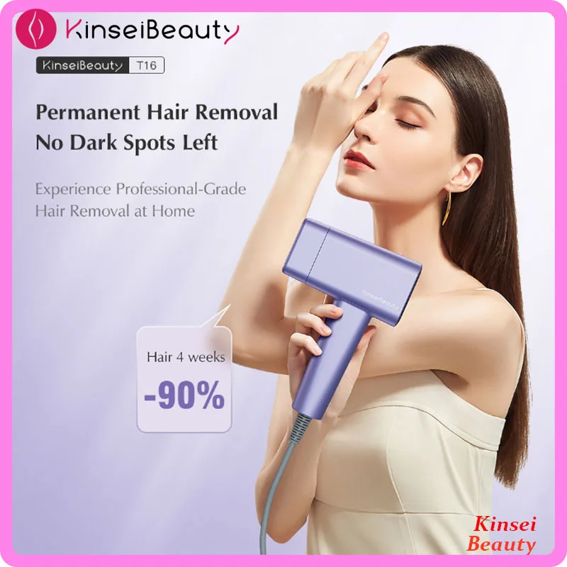 Kinseibeauty T16 IPL Laser Hair Removal Epilator ICE Cold Painless 999999 Flashes Automatic Home Hair Remover Depilador a laser