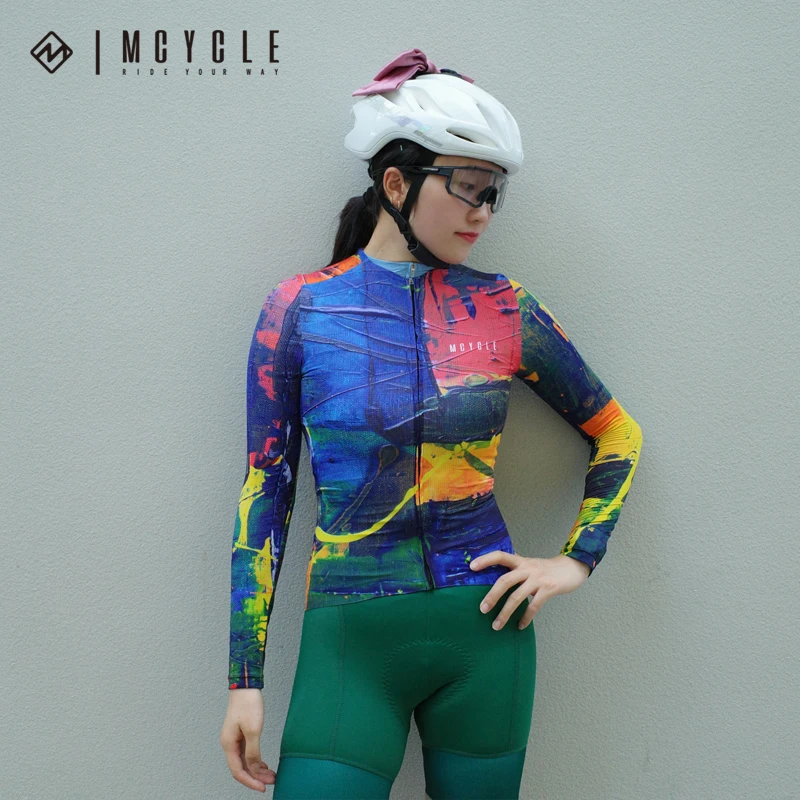 

Mcycle Wholesale Cycling Clothing Pro Team Mountain Bicycle Clothing Jersey Breathable Long Sleeve Cycling Jerseys Women