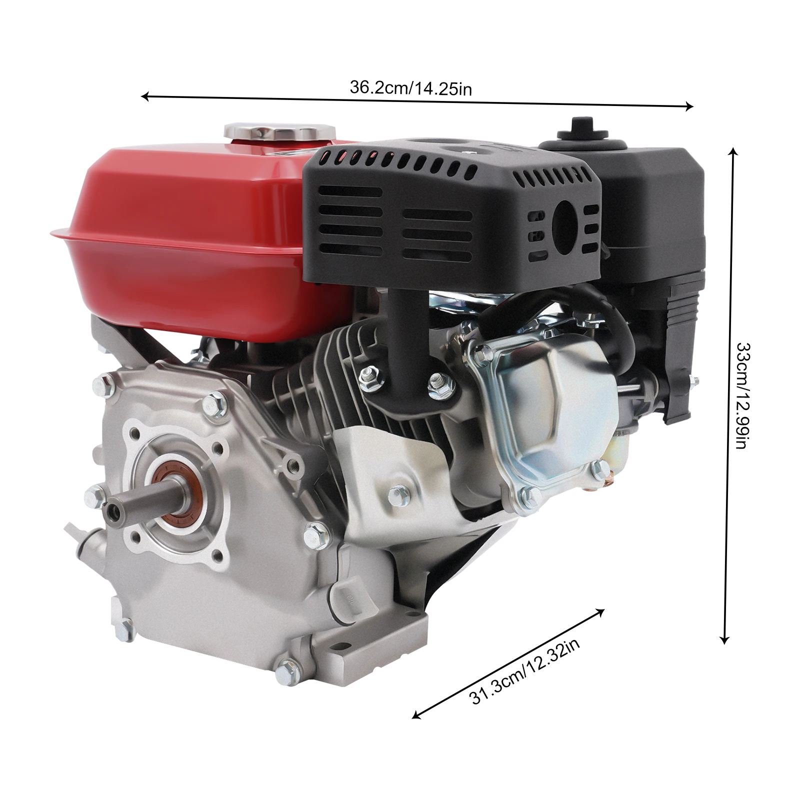 GX200 4000 W 7,5 PS 4-Takt-Benzinmotor, Standmotor, UL-Start, Mehrzweck-Luftkühlsystem, Benzinmotor – Detail 3