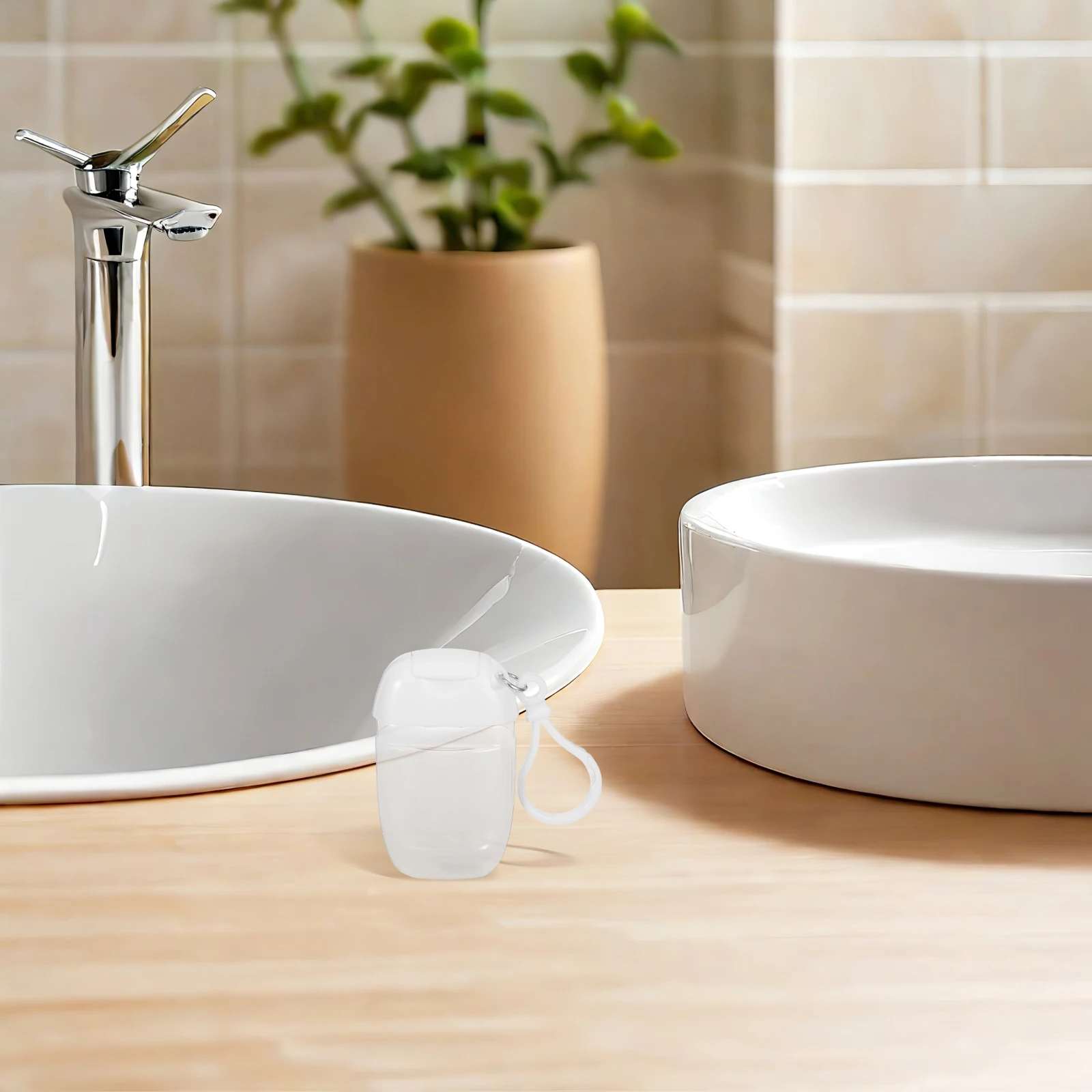 

9Pcs Travel Bottles Refillable Leakproof Plastic Containers Keychain Hand Lotion Shampoo Travel Size Dispenser