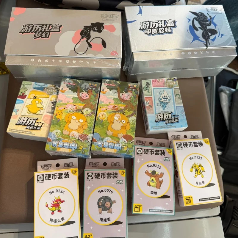 New Pkm:Scarlet & Violet Gem Pack Vol.3 151 Coin Simplified Chinese Booster Pack Surprise Festvial Toy Collection Cards Booster