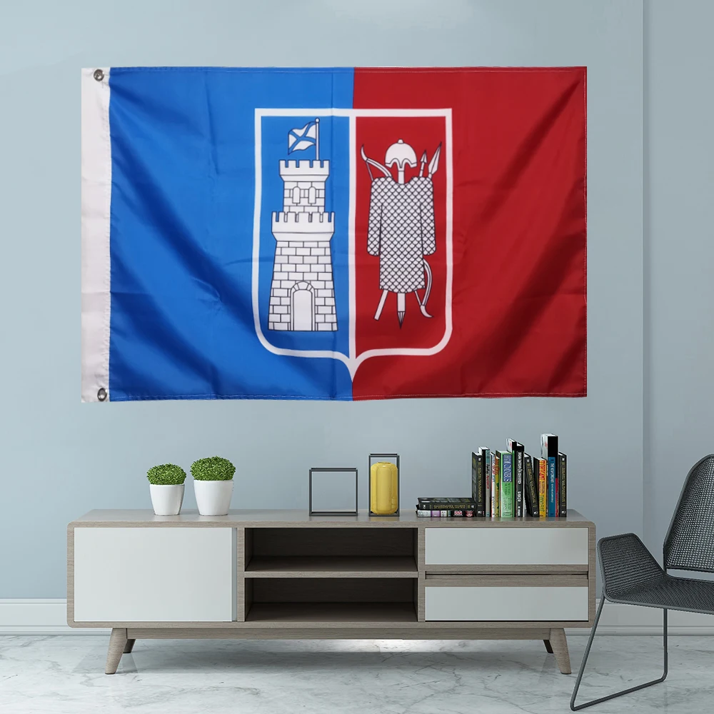 

Flag of Rostov-on-Don Flag 3X5FT 150X90CM Banner brass metal holes Flags of Russian City