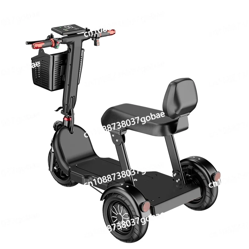 New pick-up and drop-off child scooter mini electric tricycle folding battery car removable battery