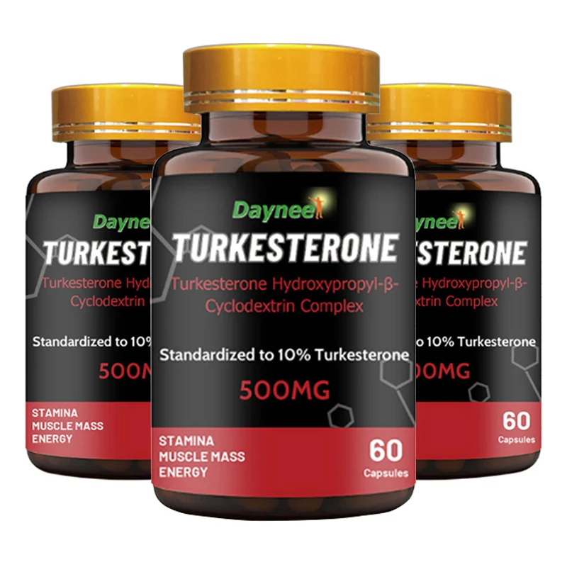 

3 Bottle Turkesterone Capsules pills for muscle power and male health