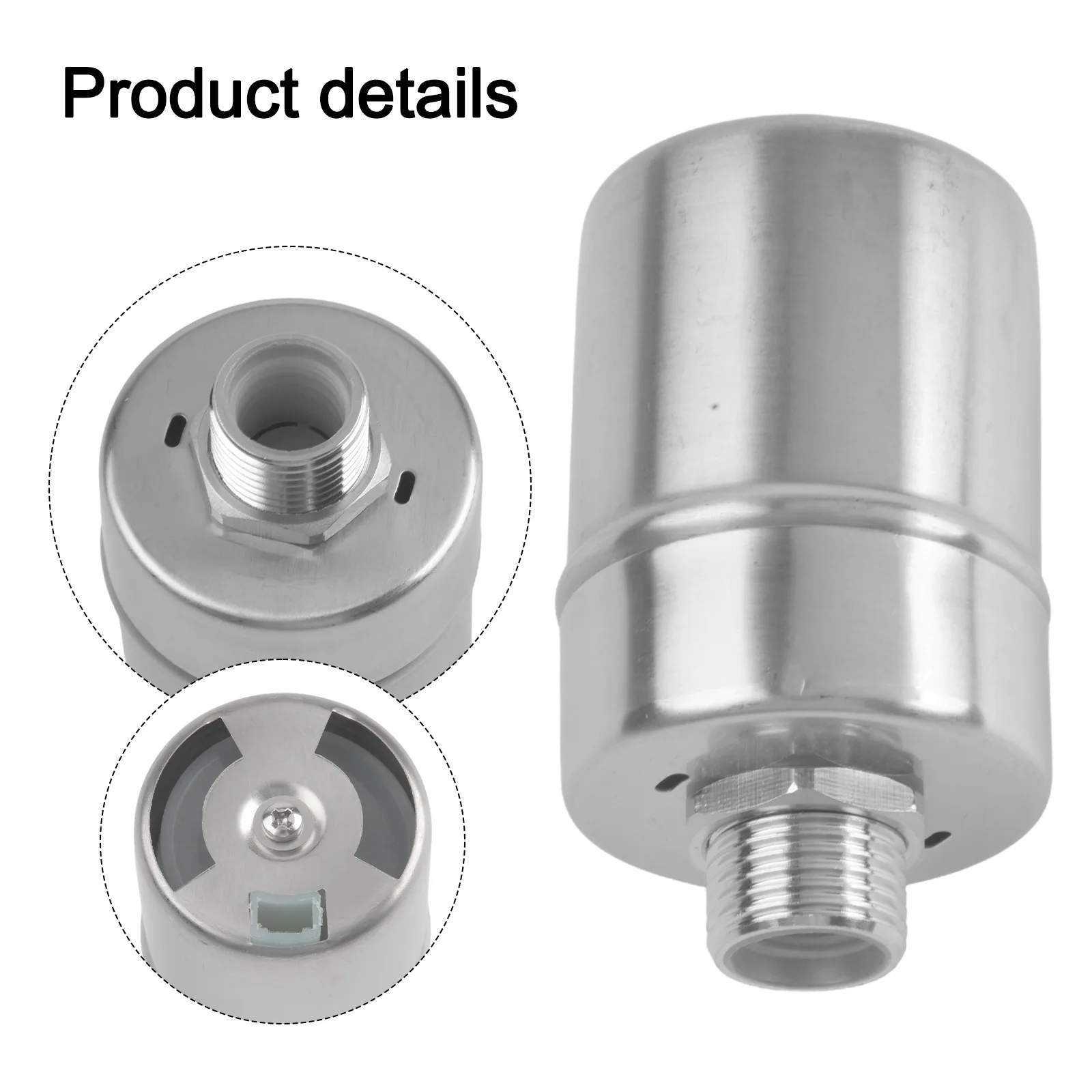 

1pc Water Level Controller Automatic Stainless Steel Float Ball Valve Tank Valve Automatic Water Control For water towers