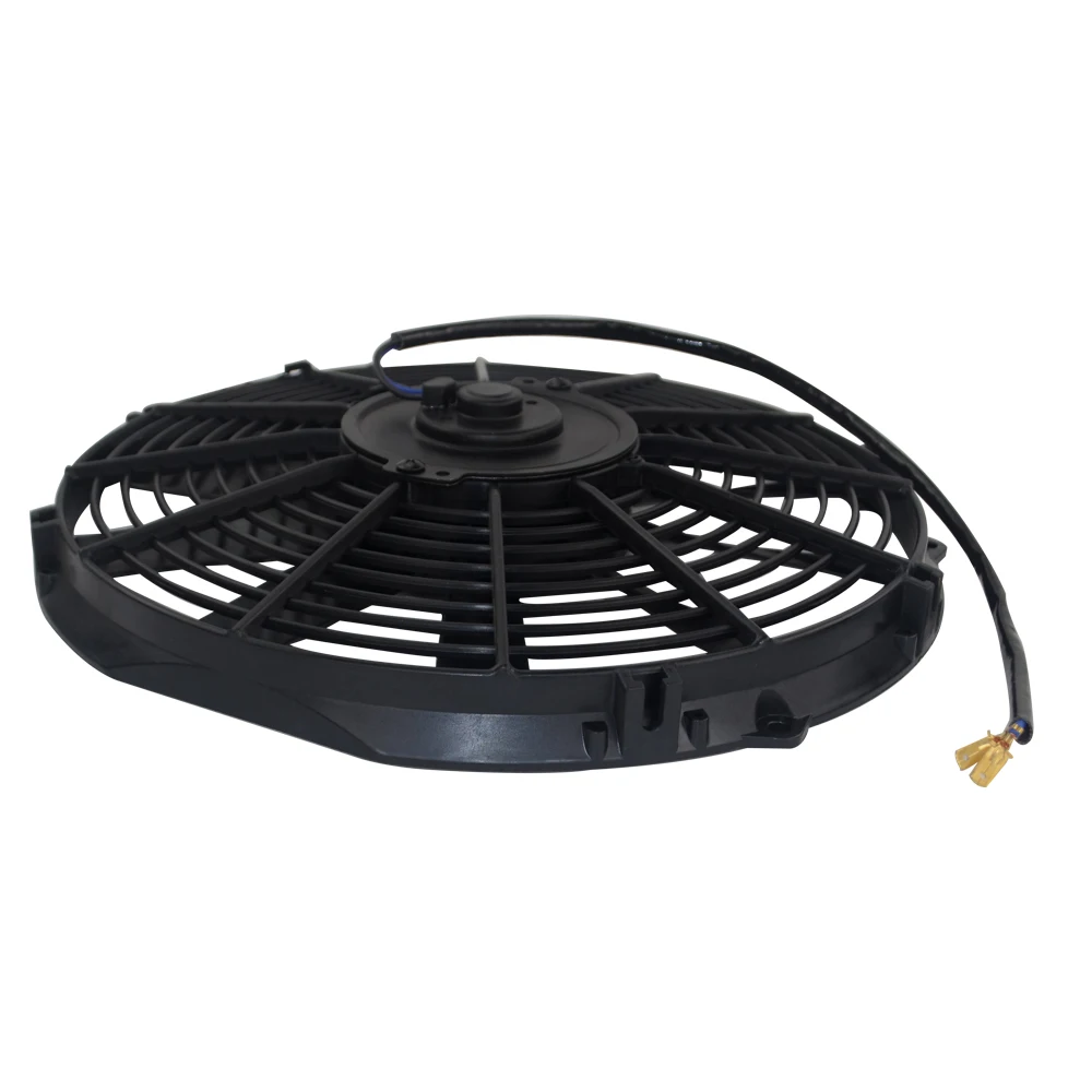 LIZHI - 13 Inch Universal 12V 80W Slim Reversible Electric Radiator AUTO FAN Push Pull With mounting kit Type I 13