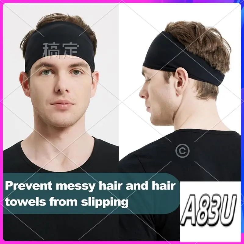 

U8-Running Headbands For Men For Football,Basketball,Fitness Workout Unisex Quick-Dry Sweatband A