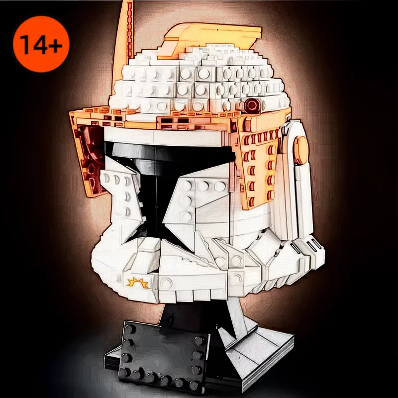 2026 جديد 766 قطعة استنساخ قائد سمك القد خوذة اللبنات ستار معركة التجمع نموذج ألعاب الطوب الاطفال عيد الميلاد هدية عيد ميلاد #1