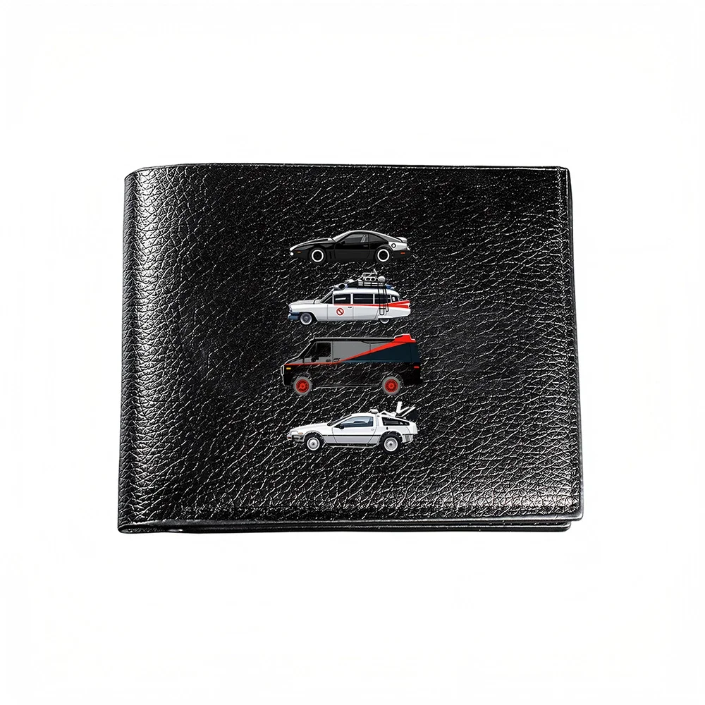 Classic Car Collection Print Men's Wallet Business Casual Fashion Accessory With Iconic Vehicle Design