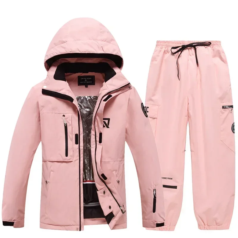 

Thermal Skiing Suites Waterproof Snowboard Wear Thickened Breathable Ski Clothing New Women Men Ski Suit Outdoor Winter Snow Set