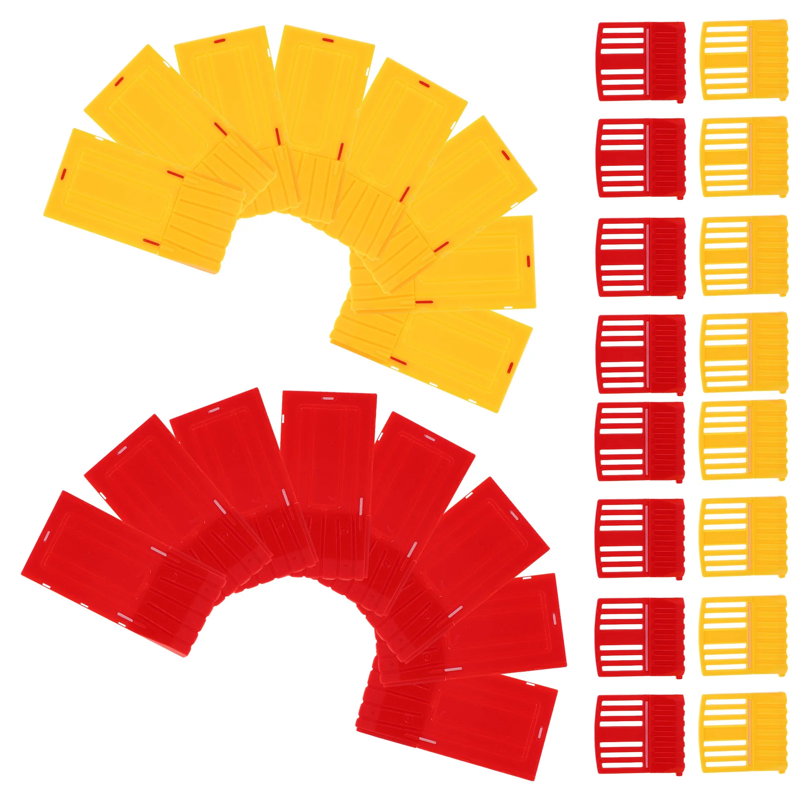 

32Pcs Mini Traffic Fences Detailed Construction Barrier for Handmade Miniature Landscape Garden Village Scene Decoration