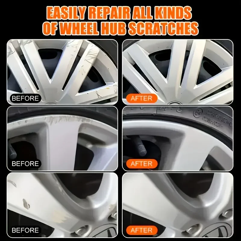 Fasilawei Wheel Hub Repair Kit - Scratch Wear Remover Polishing Paste Car Wheel Luster Restorer