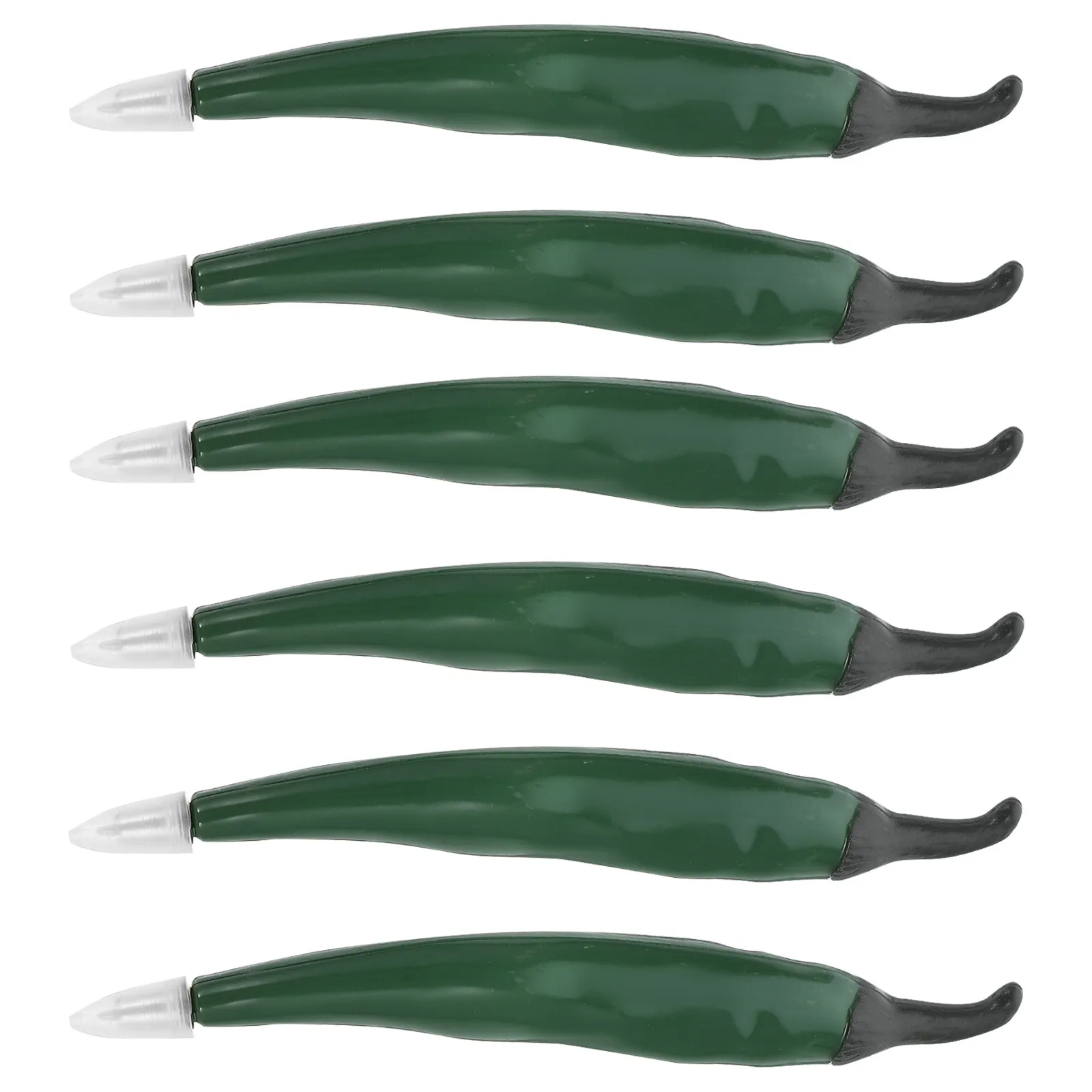 

Набор из 6 шариковых ручек-магнитов на холодильник в форме овощей (перец), портативные, для плавного письма, креативные подарки для вечеринок и школы