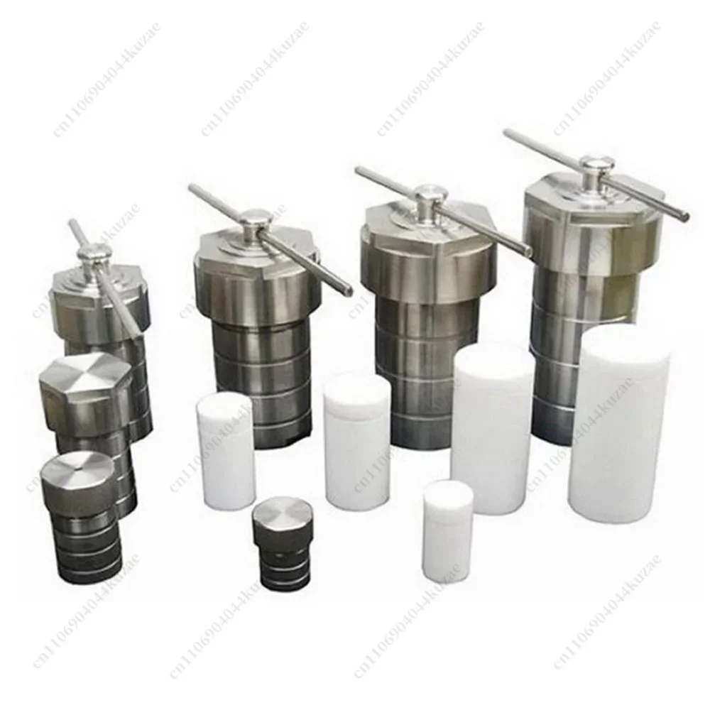 5-500ml Hydrothermal Synthesis Reactor, Autoclave Vessel with PTFE Lined Chamber for Lab Chemical Experiment