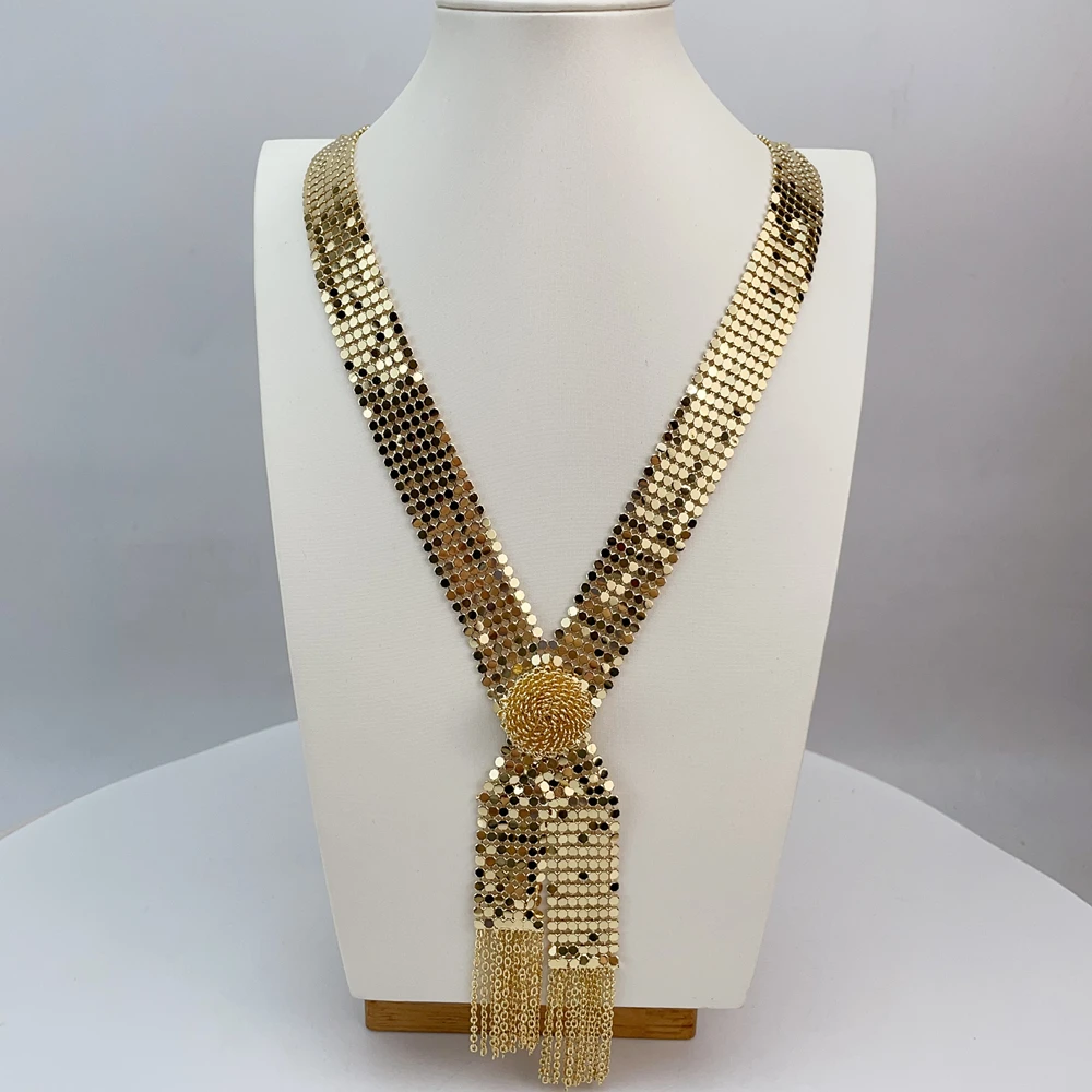 Unique Choker Necklace Brazilian Plated Jewelry Sets Fashion Jewlery for Women FHK21745