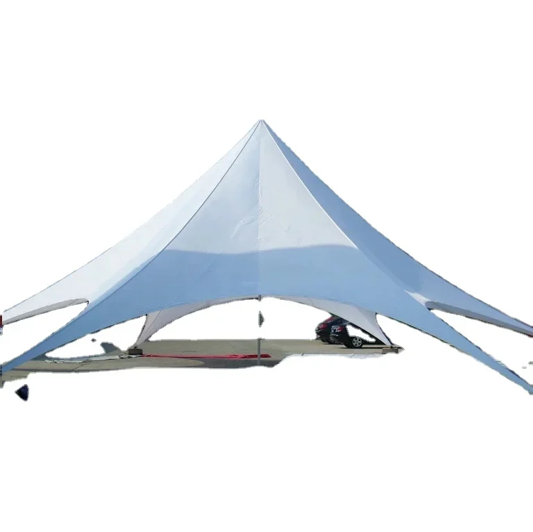 Customize Camping Tent 8m 10m 12m Awning with 1Pole for Outdoor Camping  Waterproof Sun Shelter Shade Beach Tent