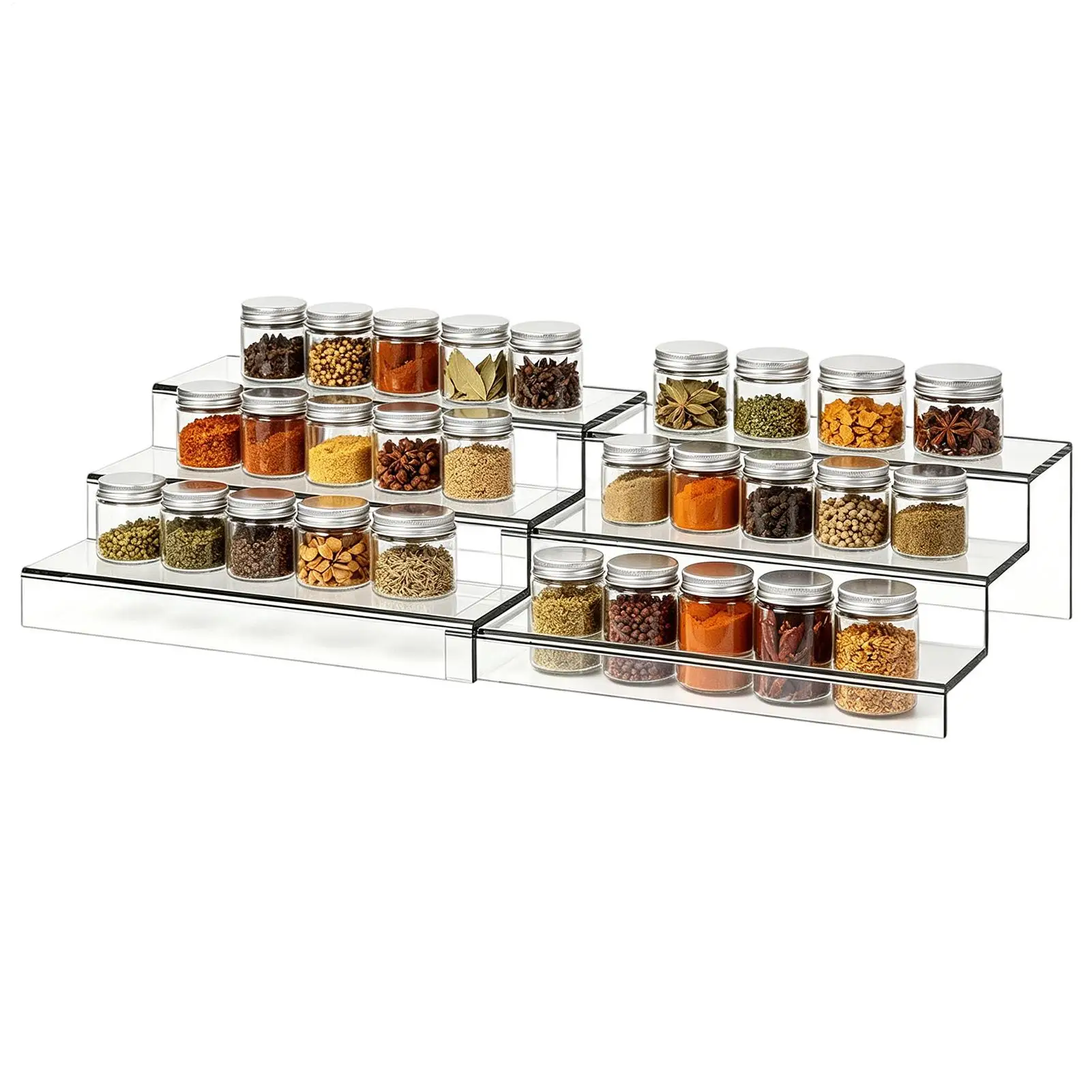 Can Organizer For Pantry 3-Tier With Handles Clear Storage Adjustable Can Pantry Organizer For Kitchen Countertop Home Apartment