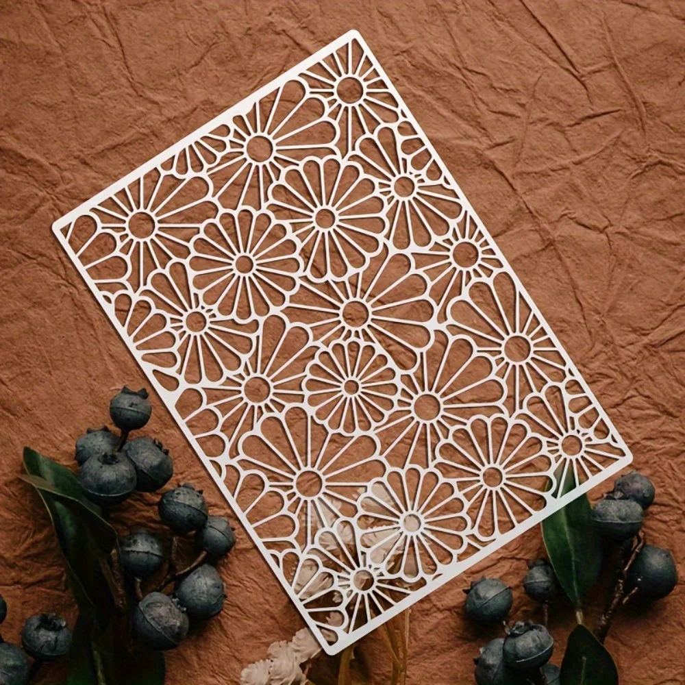 A4 29 *21cm flower DIY Stencils Wall Painting Scrapbook Coloring Embossing Album Decorative Paper Card Template,wall