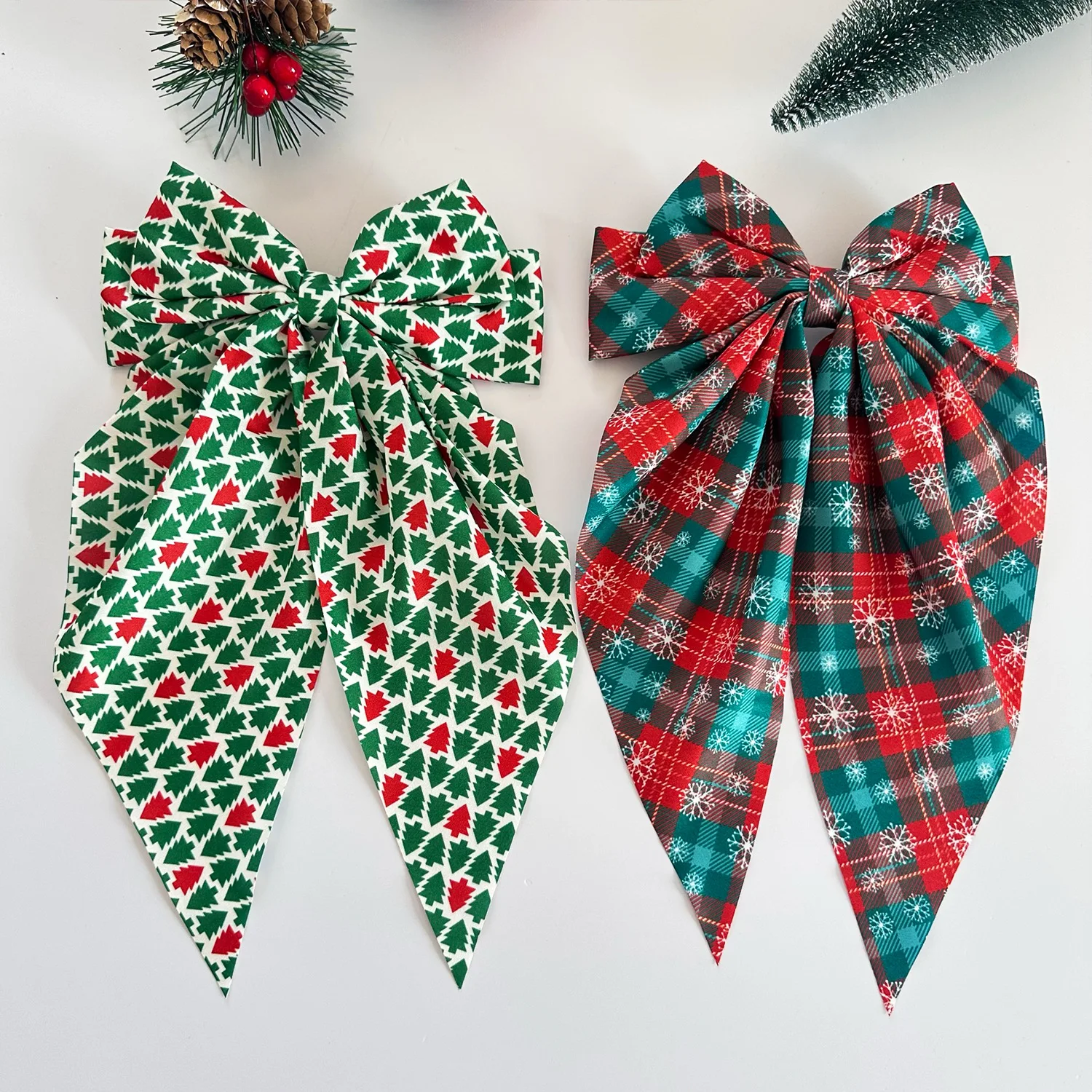 

Корейские аксессуары, заколки для волос для женщин и девочек, большой бант, однотонные атласные длинные ленты, банты, милые повязки на голову, мягкая атласная заколка для волос