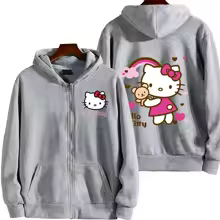 Cute Kawaii Sanrio Hello Kitty Zip Hoodie