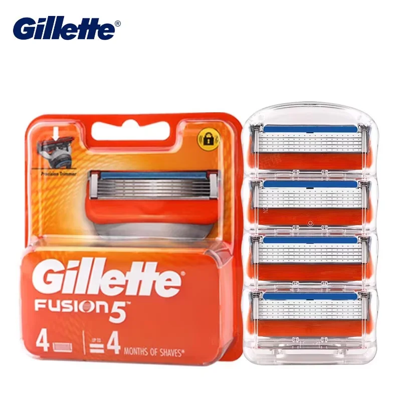 Gillette Razor Blade Safety Manual Shaving Head Replacement Shaver Refills Cassettes for Men's Facial Beard Cleaning