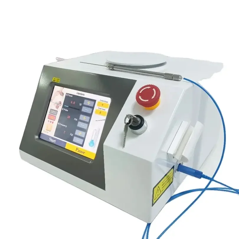 Effective result en-dolift laser lipolysis liposuction machine plastic surgery 1470 nm 980 nm fiber laser