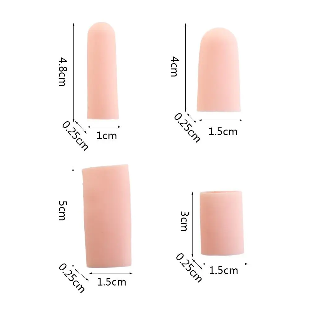 5pcs Silicone Pain Relief Callus Remover Finger Separator Bunion Corrector Silicone Toe Separator Finger Protector