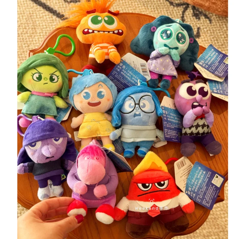 

Официальный плюшевый брелок-подвеска Disney Inside Out 2 с персонажами мультфильма, игрушка для детей, для сумок и ключей, подарок для детей