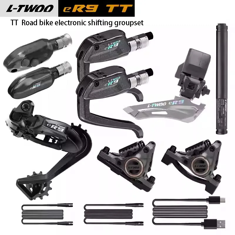 

L-TWOO eR9 TT Road Bike Electronic Shifting Kit 2 x 10\12 Speed Integrated Flat-mount Road Bike Caliper