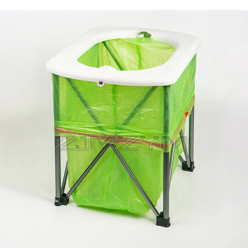 Outdoor Multifunctional Folding Toilet Camping Outdoor Leisure Seat Portable Ultralight Toilet Toilet