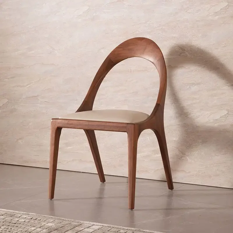 

Nordic Solid Wood Living Room Home Furniture Restaurant Leisure Stools for Bedroom Hotel Balcony Backrest Chair