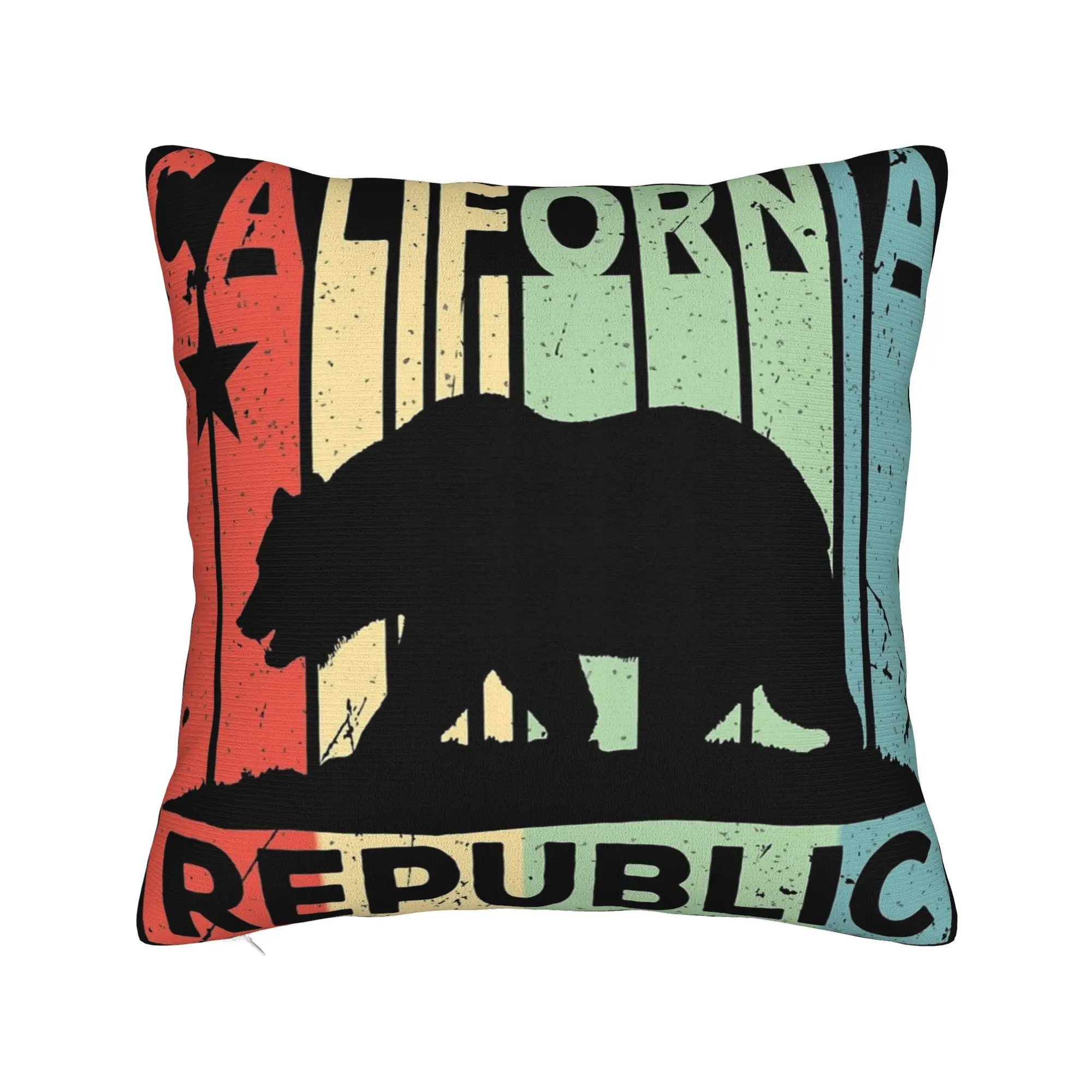 Republic California Pillowcase Merchandise Printed Cushion Cover Gift  Throw Pillow Case Cover Home Multi-Size