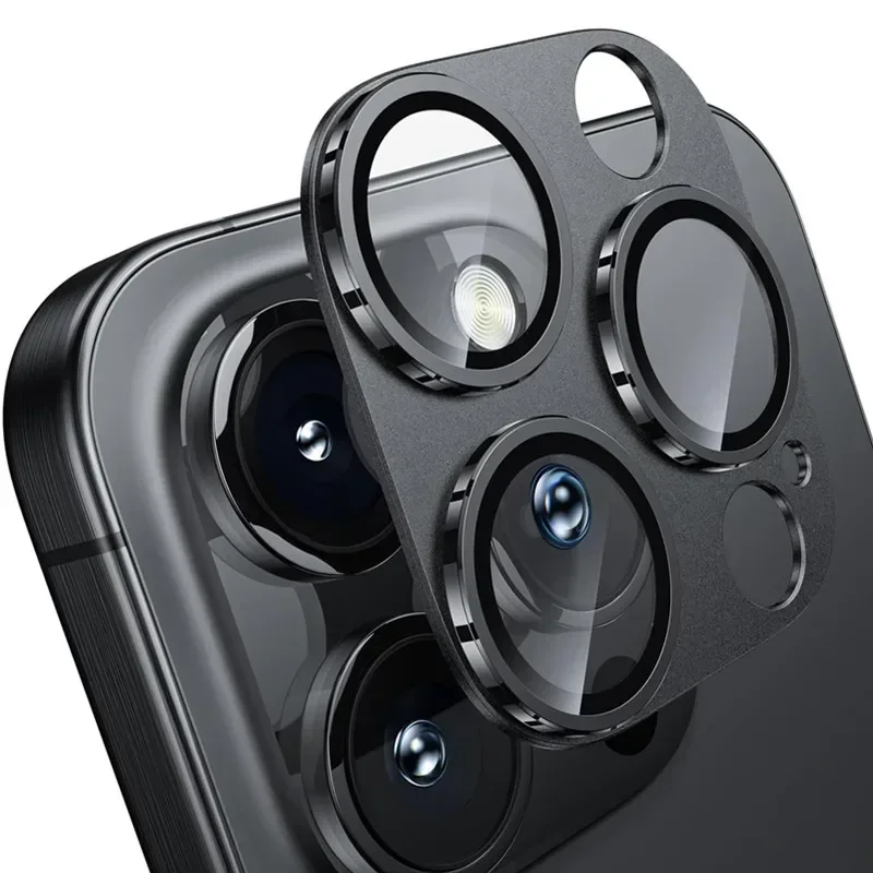 Metall Glas Objektiv Schutz Telefon Fall für IPhone 17 Air 16 15 14 13 Pro Max Plus 16Pro 17Pro 17Air I17 IPones Abdeckung Zubehör