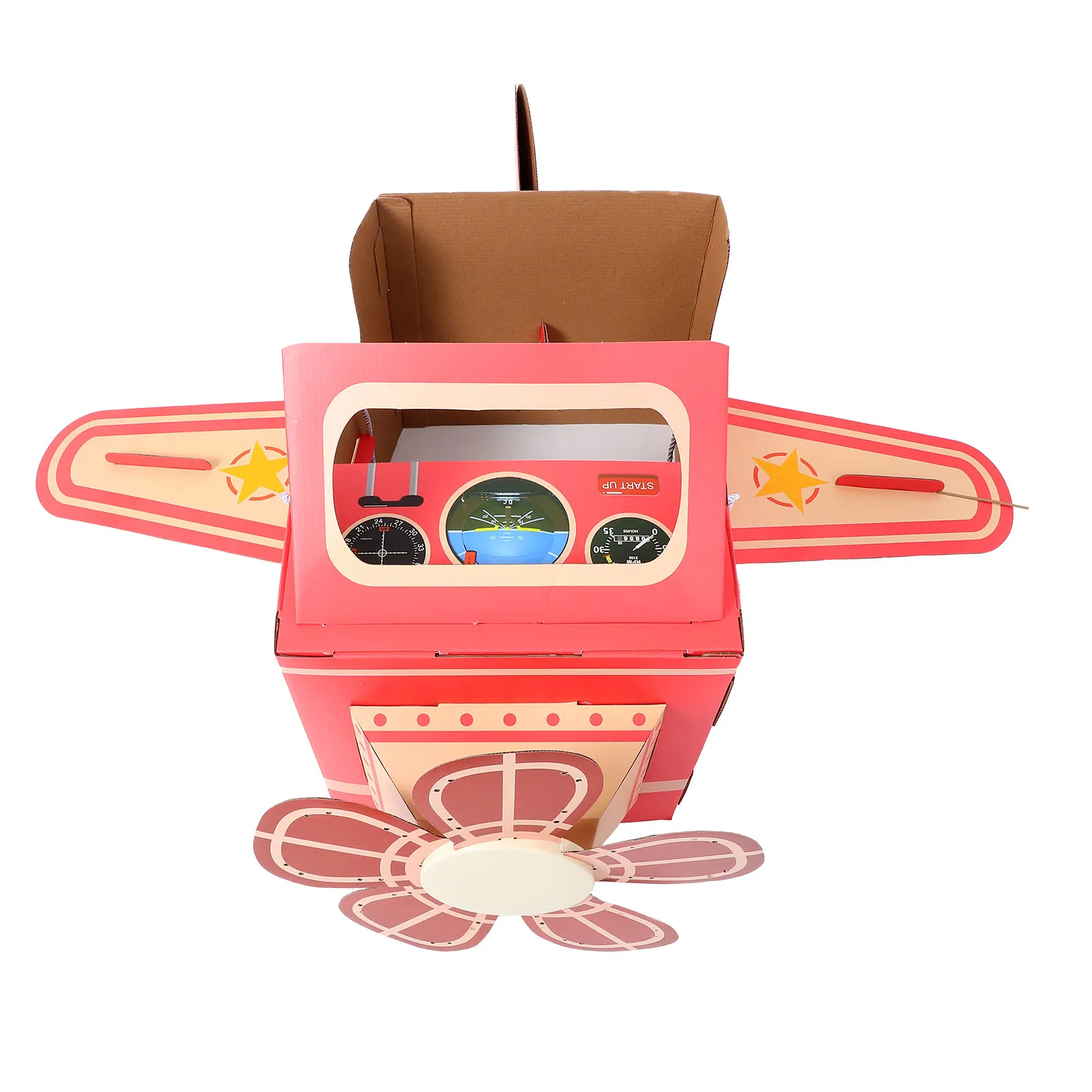 

Wearable Airplane Fan Prop for Children Lightweight Foldable Paper Aircraft Design Interactive Play Equipment for Parties School