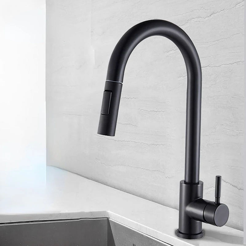 

Kitchen Faucet Cold&Hot Water Mixer Crane Tap Sprayer Stream Rotation Sink ware Pull Out Wash