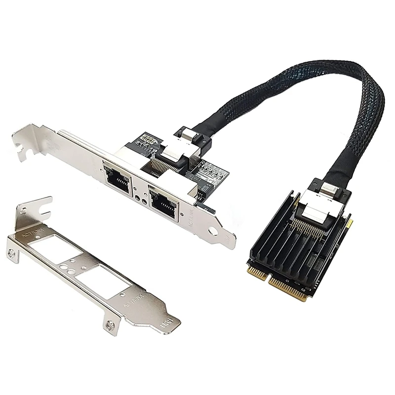 

Mini PCI-E Dual Port 2 x RJ45 Ethernet 10/100/1000Mbps Gigabit LAN Card Network Interface Controller Card