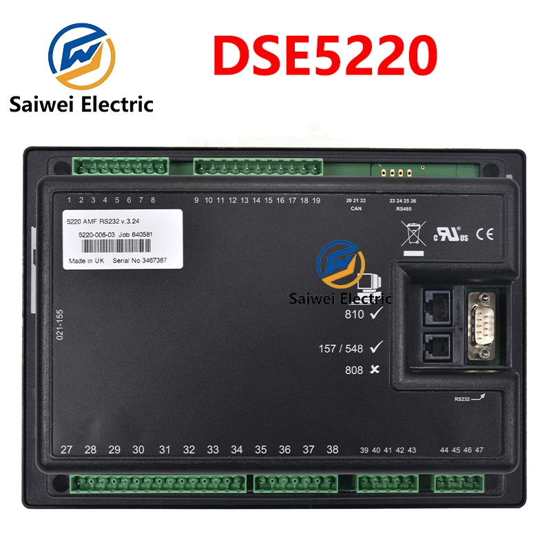 Universal DSE5220 Generator Electronic Control Panel Deep Sea DSE 5220 Generator Engine Spare Parts