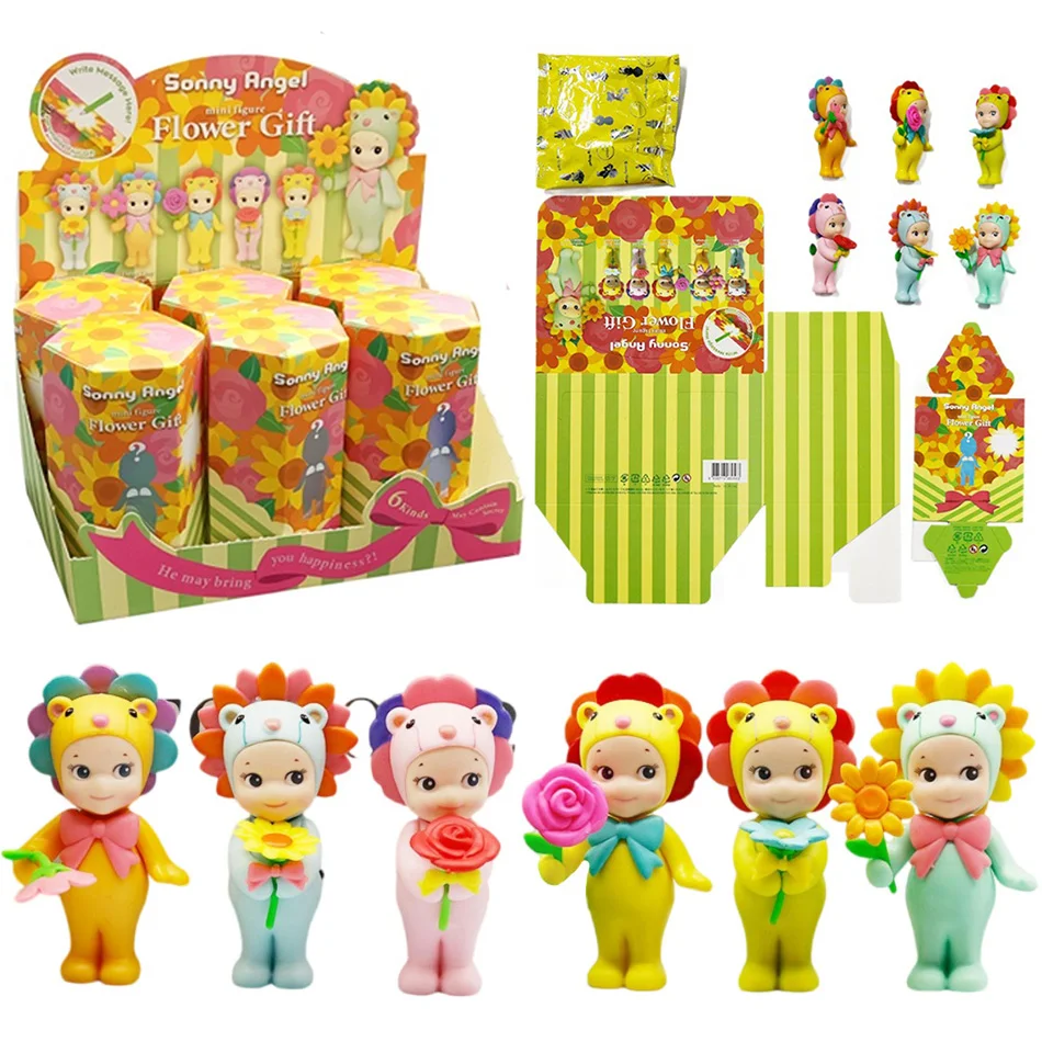 

Hot Sonny Angel Blind Box Flower Series Kids Toys Angel Girls Candy House Series Figurines Trendy Toys Car Decorations Gifts